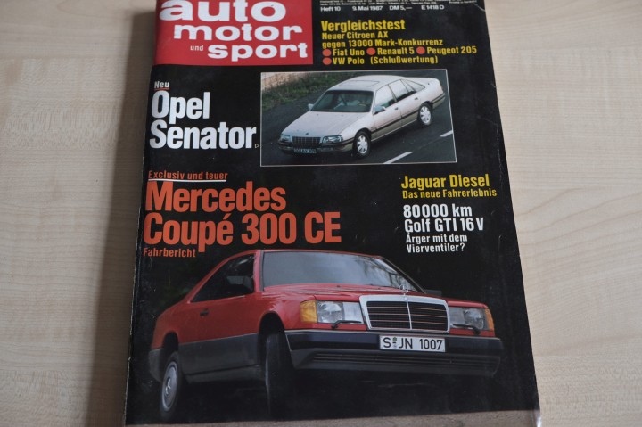Deckblatt Auto Motor und Sport (10/1987)